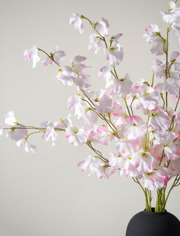 Tall Faux Sweet Pea - Pink (7 Stems)