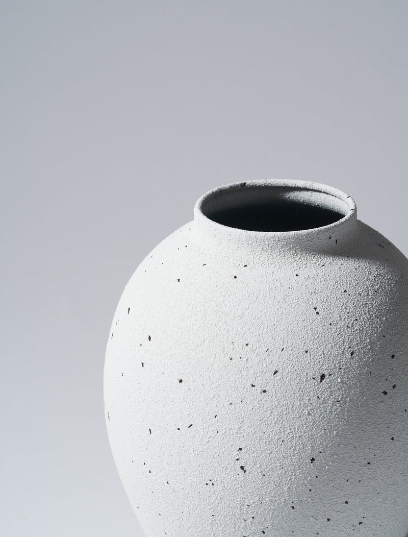 Ella Vase - Speckled White