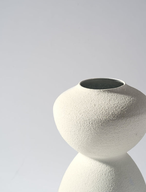 Laila Vase - Textured Pale Taupe