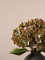 Faux Hydrangea Bouquet - Green (4 stems)