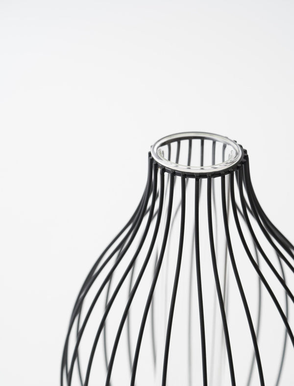 Statement Outline Vase - Black