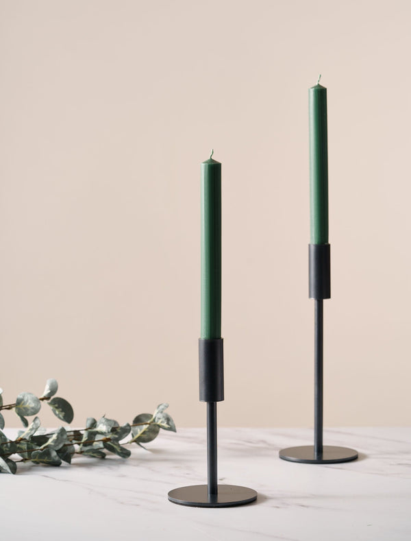 Dinner Candle 8" - Green (Set Of 6)