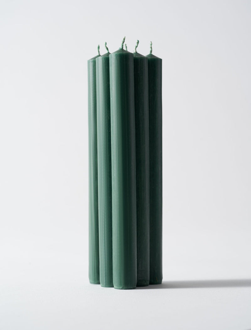 Dinner Candle 8" - Green (Set Of 6)