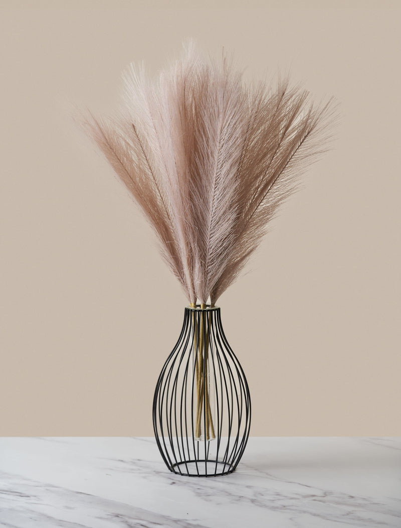 Faux Pampas Grass - Dusk Pink (5 Stems)