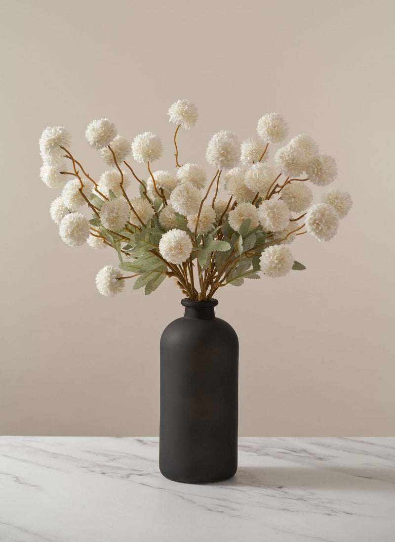 Faux Kiku Flower - White (10 Stems / 50 heads)