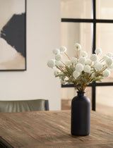 Aria Glass Vase - Matt Black