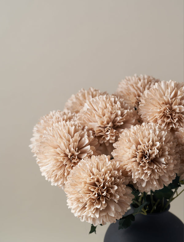 Large Faux Kiku - Cream (10 Stems)