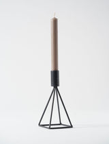 Pyramid Candle Holder - Black