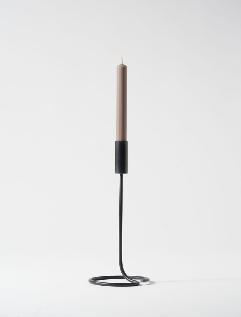 Tall Essential Candle Holder - Black