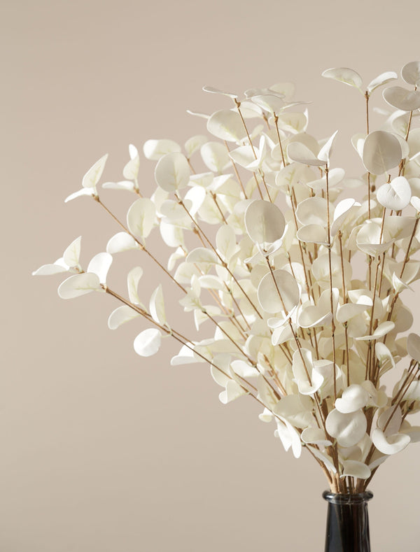 Faux Eucalyptus - Ivory (5 Stems)