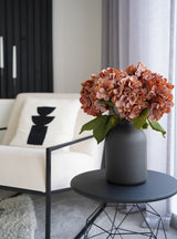 Faux Hydrangea Bouquet - Dusky Pink (4 stems)