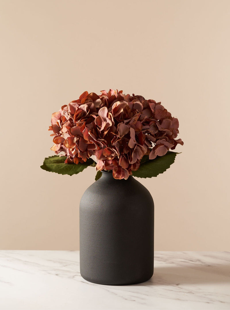 Faux Hydrangea Bouquet - Dusky Pink (4 stems)