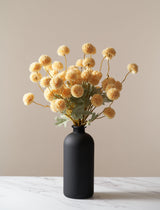 Faux Kiku Flower - Yellow (10 Stems / 50 Heads)