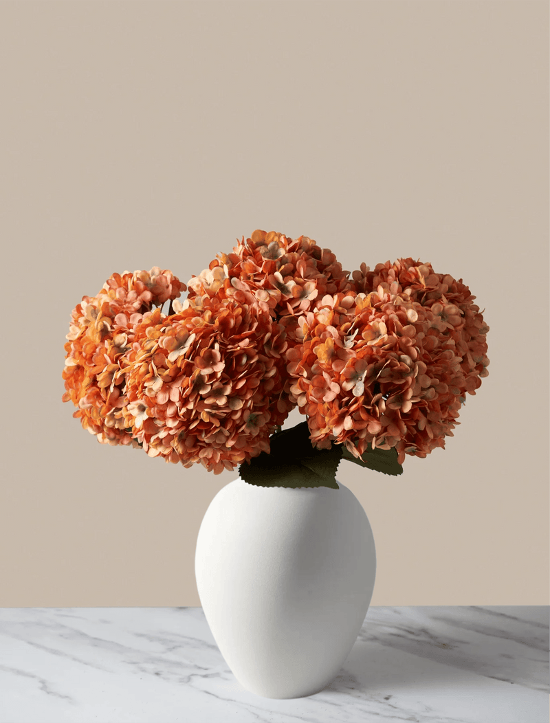 Large Faux Hydrangea - Sunrise (5 Stems)