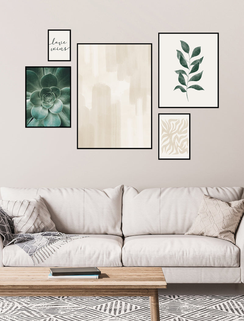 5 Print Gallery Wall - 'Earthy Tones'